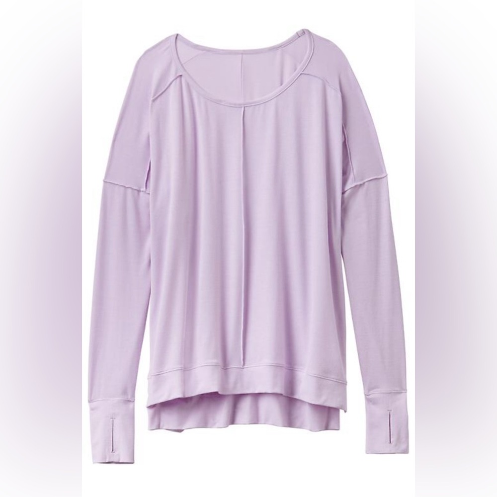 Athleta Light Purple Long Sleeve Top
